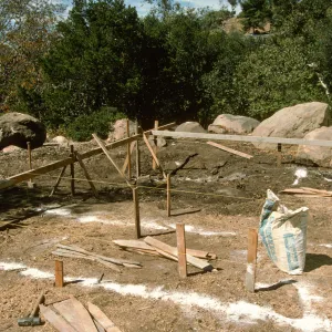 SBBG Home Demonstration Garden construction