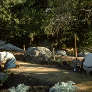 SBBG Home Demonstration Garden construction