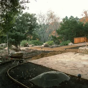 SBBG Home Demonstration Garden construction