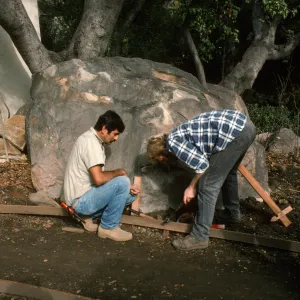 SBBG Home Demonstration Garden construction