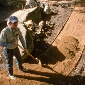 SBBG Home Demonstration Garden construction