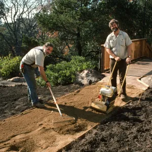 SBBG Home Demonstration Garden construction