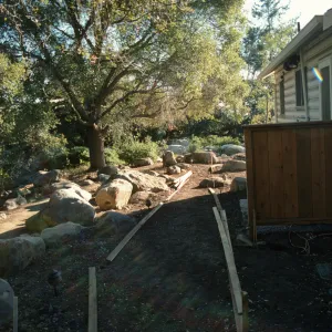 SBBG Home Demonstration Garden construction