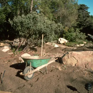 SBBG Home Demonstration Garden construction