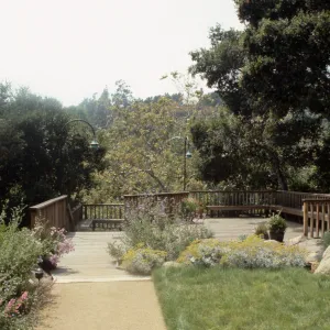 Home Demonstration Garden, lawn and deck