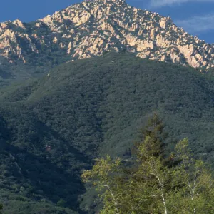 Cathedral Peak & La Cumbre Peak, mountains above SBBG