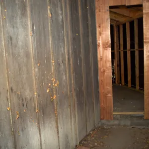 back side of Infomation Kiosk, kiosk renovation