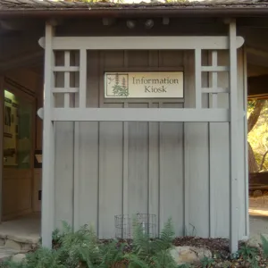 Information Kiosk Renovation with new sign and trellis
