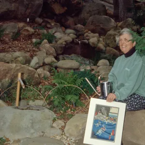 Virginia Gardner with award