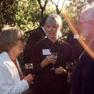 people at tea house event