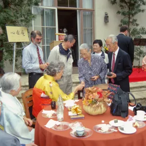 Guests at Tea House event