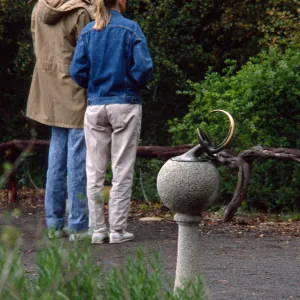 Sundial in the Garden, visitors