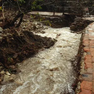 Mission Creek above Mission Dam