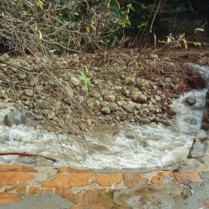 Mission Creek above Mission Dam