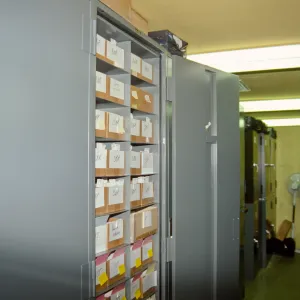 Lichen cabinet in the Herbarium
