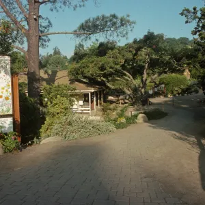 cobble stone path, Garden Entrance display, entrance sign, 1993
