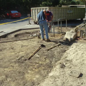 Entrance reconstruction