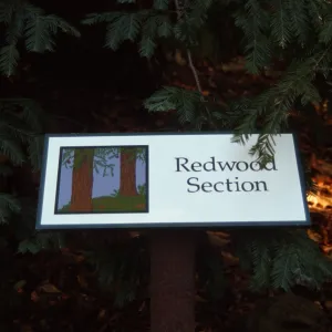Redwood Section Sign