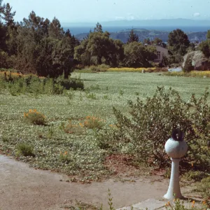 View from top of Meadow to the islands, sundial