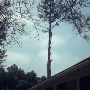 Tree removal near north wing