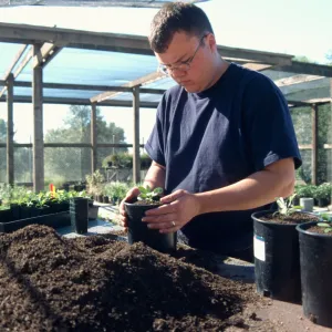 Andrew Wyatt, plant propagator, Horticulture Unit