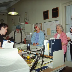 Garden fire drill, main office, SBBG staff emergency preparation exercise, Courtyard