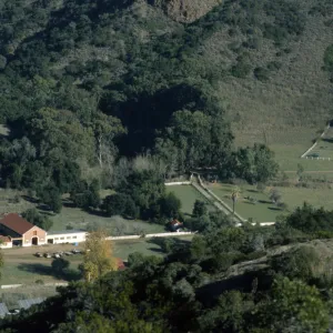 Stanton Ranch, Santa Cruz Island, from above