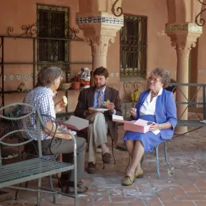 Steve Timbrook and Katherine Muller at Lotusland