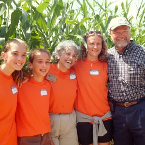 Nature Camp Poppy Power Team, Winners of Charity Challenge at Pacific Earth Resources Maize Maze