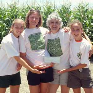 Nature Camp Poppy Power Team, Winners of Charity Challenge at Pacific Earth Resources Maize Maze