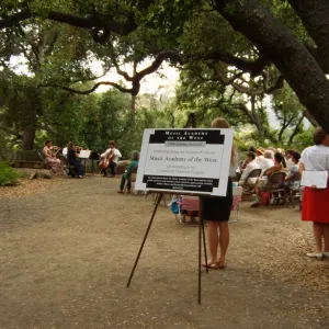 Music Academy of the West Concert, under the Meadow Oaks (Coastal Live Oak)