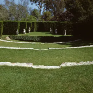 Gana Walska Outdoor Theatre, amphitheater, statuary