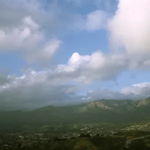 clouds above the Santa Ynez mountains, Santa Barbara