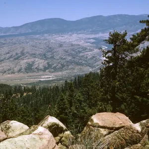 Reyes Peak, view to Cuyama Valley