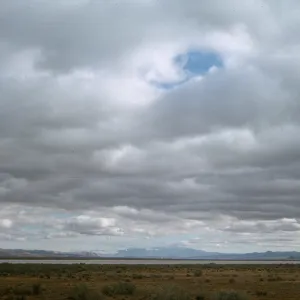 clouds over the Carrizo Plains