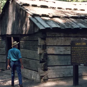 old cabin, Gamlin Cabin, General Sherman grove