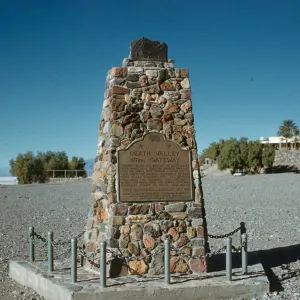 'Death Valley 49ers Gateway' Centenial monument, Death Valley