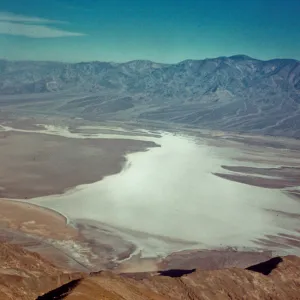 DV 18 'Salt Flats near Badwater from Dante's View, Death Valley National Monument'
