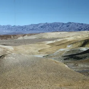 Funeral Mountains, from hill at Texas Spring, Death Valley