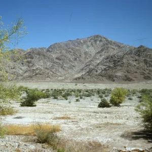 mountains and Palo Verdes near Hot Spring, south of Mecca