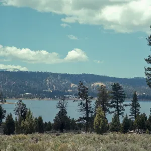 Big Bear Lake from east side, near Fawnskin, elevation 6,800 feet