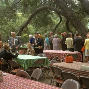Men's Garden Club, luncheon under the oaks, 1969