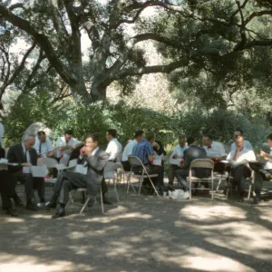 Island Symposium, 1965, under the oaks