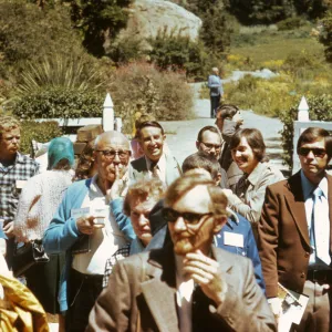 AABGA Meeting, group gathering in SBBG Courtyard