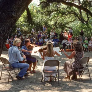 Music Academy of the West event, 1979, under the oaks