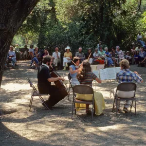 Music Academy of the West event, 1979, under the oaks