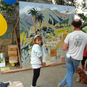 Family Day, 1989, Garden Map Mosaic