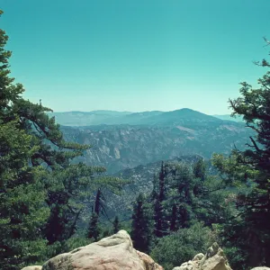 looking east from Madulce Peak; Pine Mountain & Reyes Peak