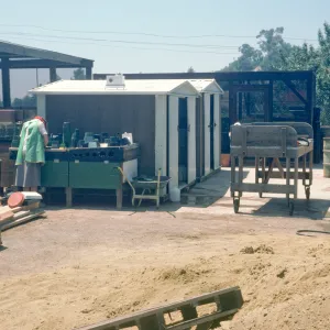 Construction: temporary work area