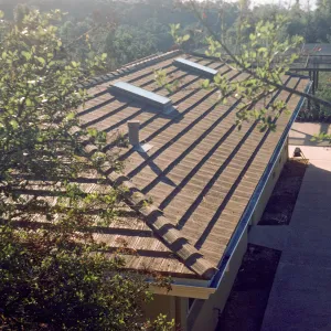 Construction: finished roof